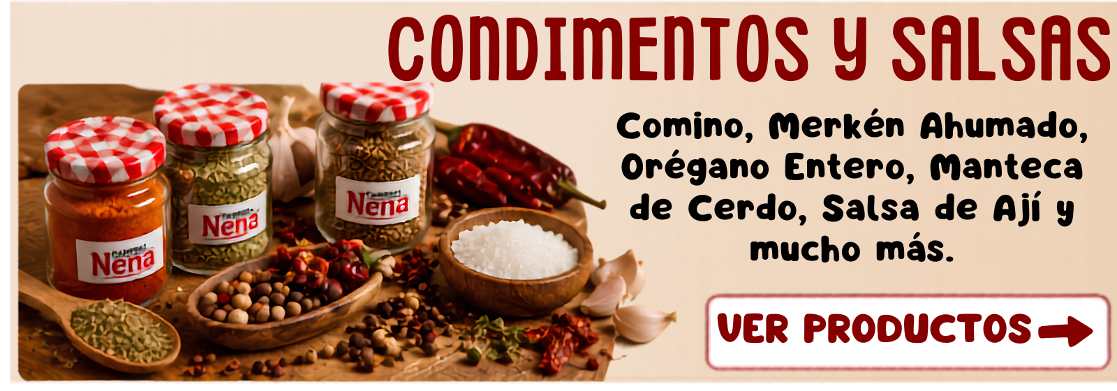 Condimentos y Salsas