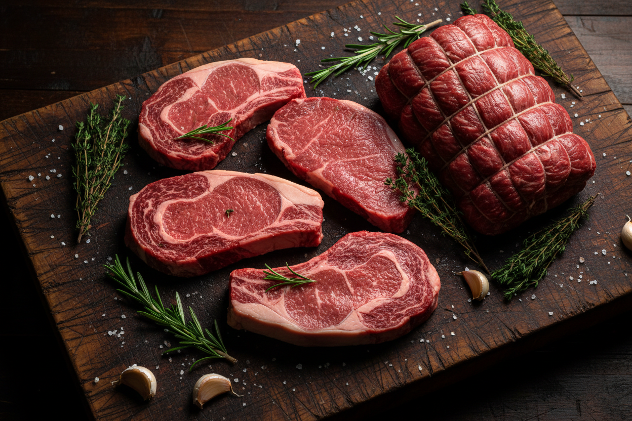 Cortes de Vacuno Frescos para Parrilla y Horno